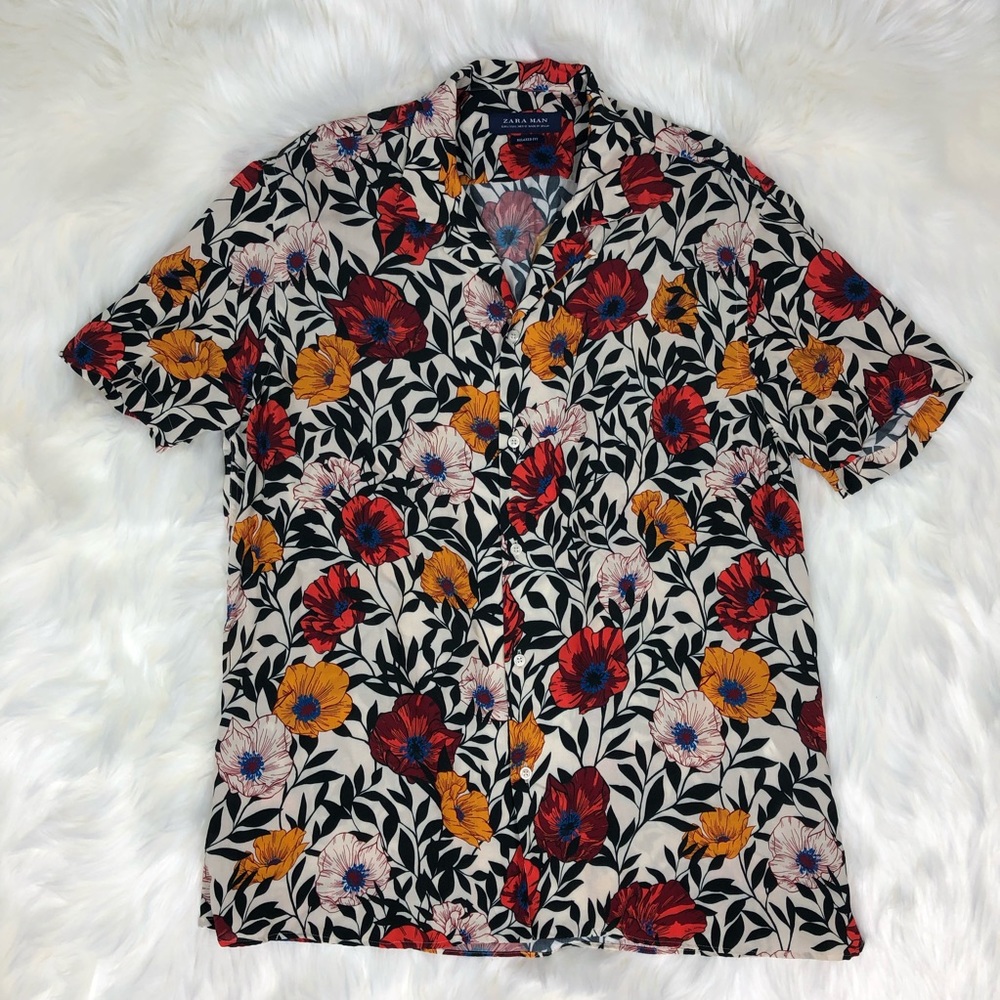 Zara man floral shirt